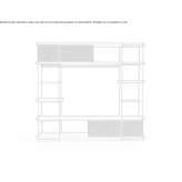 Built-in wardrobe made of steel and wood Parre
