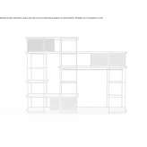 Built-in wardrobe made of steel and wood Parre