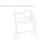 Wooden dressing table Azagra