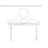 Wooden veneer dressing table Wirsberg