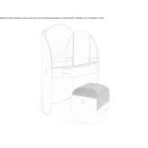 Dressing table made of MDF Aushiger
