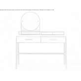 Brass dressing table Opitter