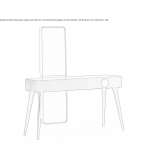 Wooden dressing table Momence