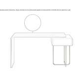 Wooden veneer dressing table Guarare