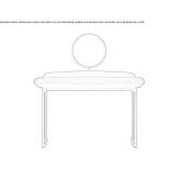 Wooden veneer dressing table Cupira