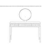 Wooden dressing table Mihla