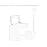 Leather dressing table Gowrie