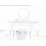 Leather dressing table Heist