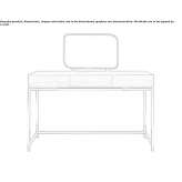 Wooden dressing table Garlin