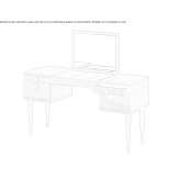 Wooden dressing table Marston