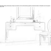 Classic style dressing table Palomar