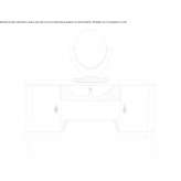 Solid wood dressing table Bolsover