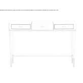 Drewniana toaletka Hepstedt