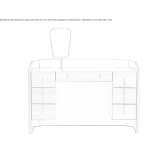 Drewniana toaletka Camon