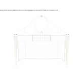 Dressing table covered with leather Cully