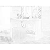 Wooden dressing table Rieni