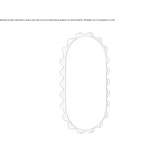 Oval wall mirror in tanned leather Miramar