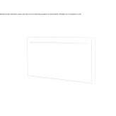 Rectangular mirror mounted on the wall Usagre