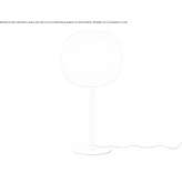Lampa stołowa z dmuchanego szkła Marfa