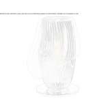 Glass LED table lamp with metal base Howlong