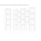 Modular children's shelf made of polypropylene Pelussin