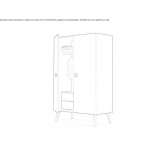 Free-standing wardrobe Desna