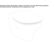 Wisząca toaleta ceramiczna dla dzieci Stanwick