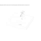Oval porcelain washbasin for children Deshler