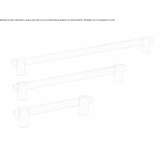 Brass Bridge furniture handle Aquara