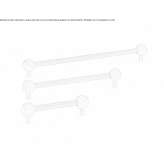 Brass Bridge furniture handle Saraiu