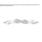 Brass furniture handle in Art Nouveau style Petrova