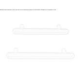 Brass Bridge furniture handle Fomento