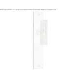Furniture handle made of stainless steel and wood Cesvaine
