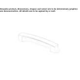 Aluminum furniture handle Blato