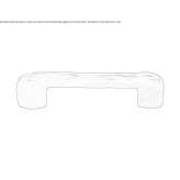 Bronze furniture handle Gillen