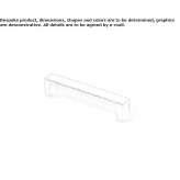 Aluminum furniture handle Blato