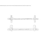 Bridge metal furniture handle Anthiro