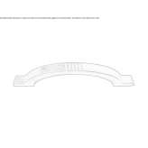 Bronze furniture handle Gillen