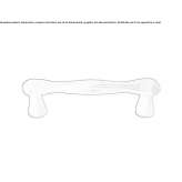 Bronze furniture handle Gillen