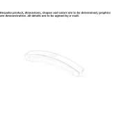 Aluminum furniture handle Blato