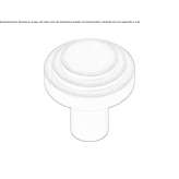 Brass furniture knob Tanay
