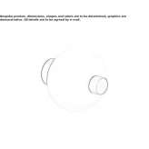 Furniture knob made of aluminum and porcelain Fibis