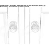 Stainless steel furniture knob Trier