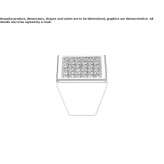 Zamak furniture knob with Swarovski® crystals Vago