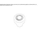 Brass furniture knob with Swarovski® crystals Gastouni