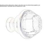Brass furniture knob with Swarovski® crystals Golega