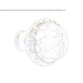 Brass furniture knob with Swarovski® crystals Golega