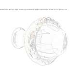 Brass furniture knob with Swarovski® crystals Golega
