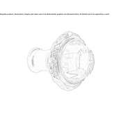 Brass furniture knob with Swarovski® crystals Golega