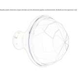 Brass furniture knob with Swarovski® crystals Golega